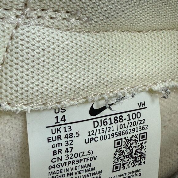 Nike Dunk Low Coconut Milk athletic sneaker shoes men’s size 14 - Picture 7 of 8